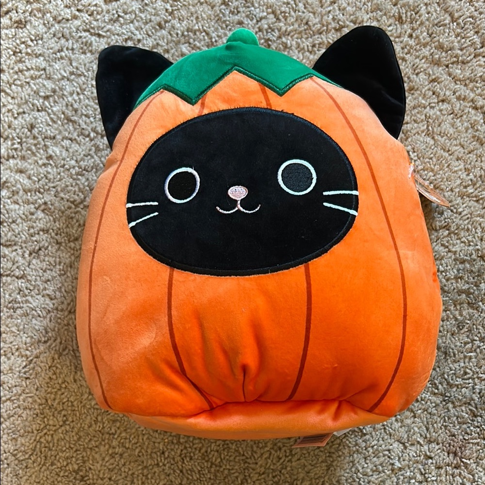 Squishmallows Pumpkin Cat Plush